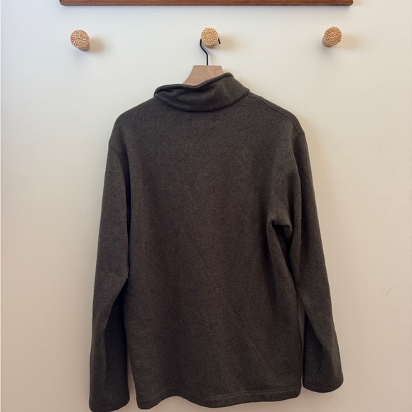 Eddie Bauer Men's Dark Green Quarter Zip Sweater - Picture 4 of 4